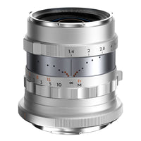 Thypoch Full-frame Simera 28mm f/1.4 per attacco Canon RF, argento