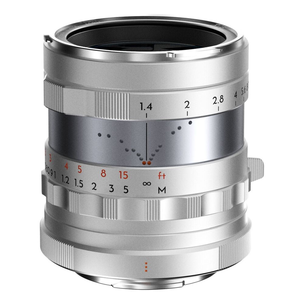Thypoch Full-frame Simera 35mm f/1.4 per attacco Canon RF, argento