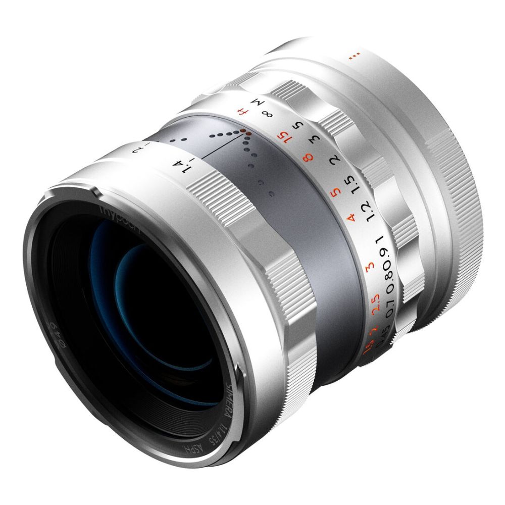 Thypoch Full-frame Simera 35mm f/1.4 per attacco Canon RF, argento