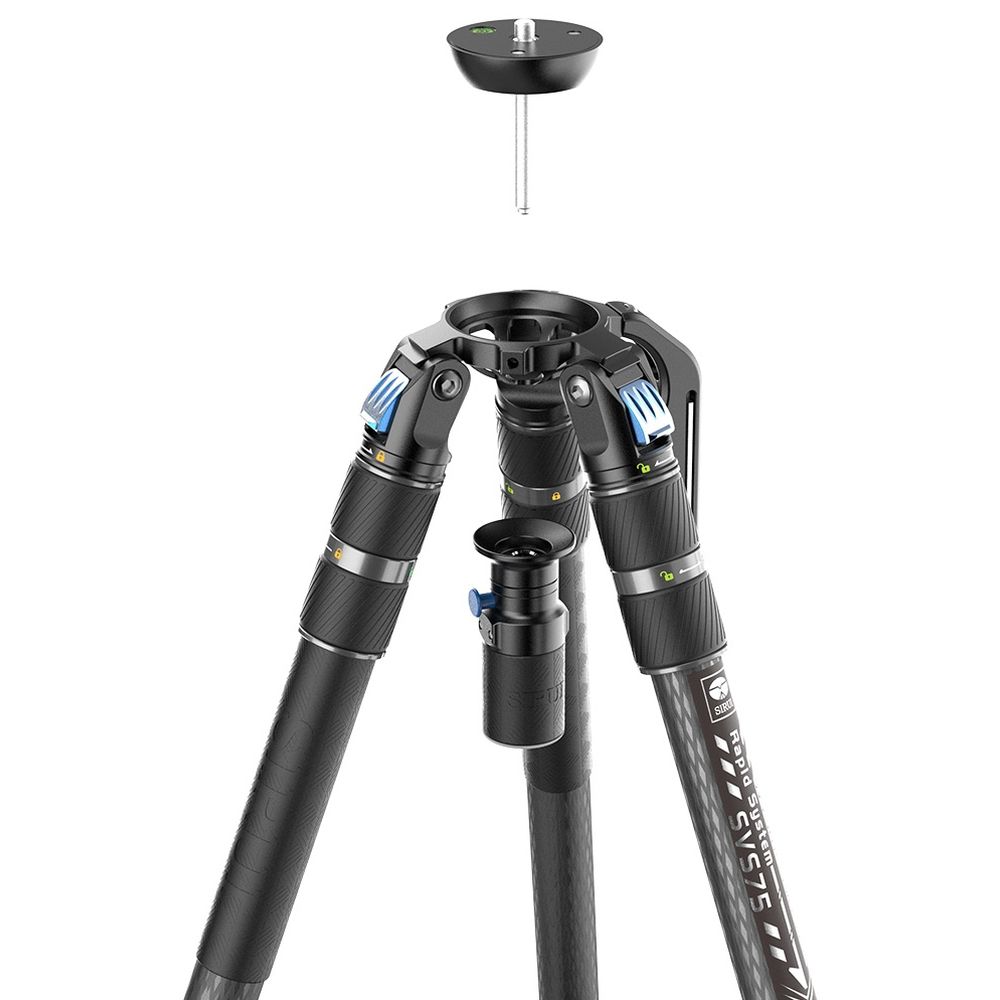 Sirui Treppiede video SVS75 con testa SVH-15