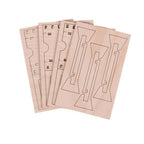 JollyLook 3 "Mini" photo frames, Natural wood