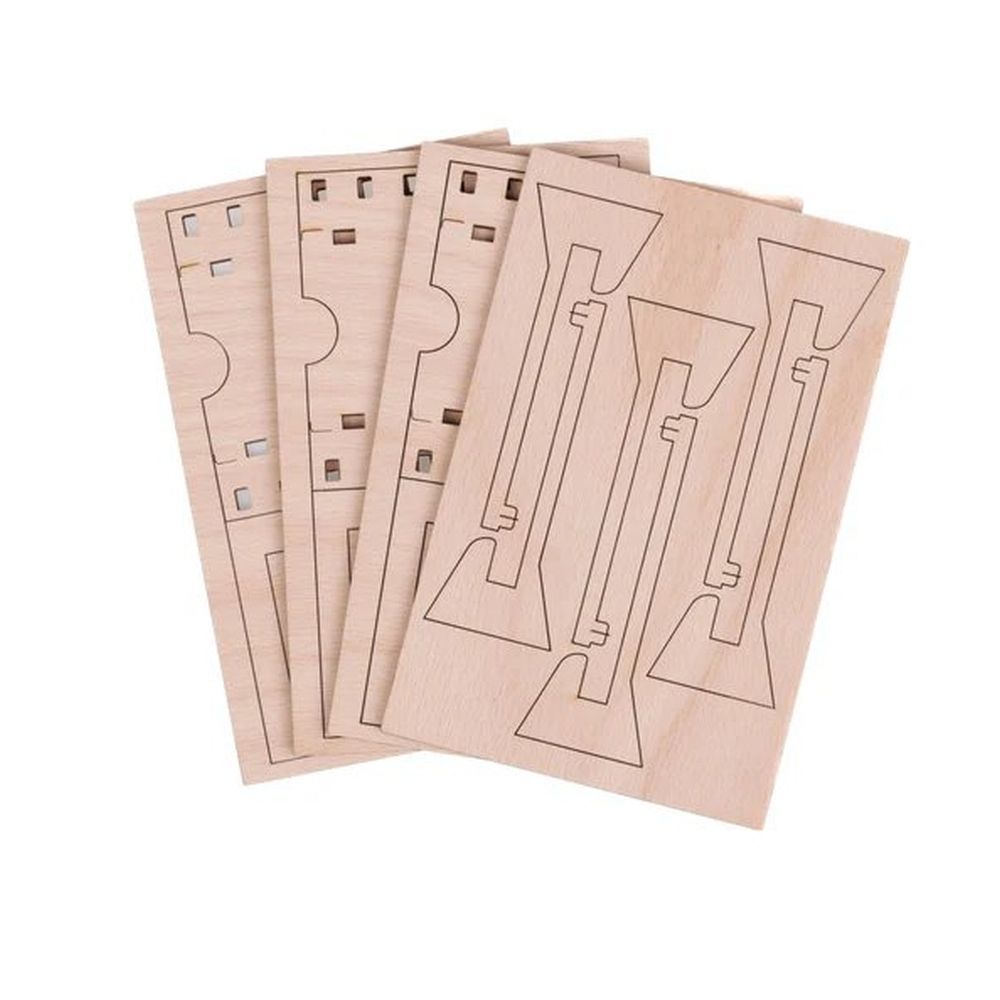 JollyLook 3 "Mini" photo frames, Natural wood