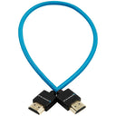 Cavo a treccia sottile Kondor Blue HDMI to HDMI 16" per monitor on-camera