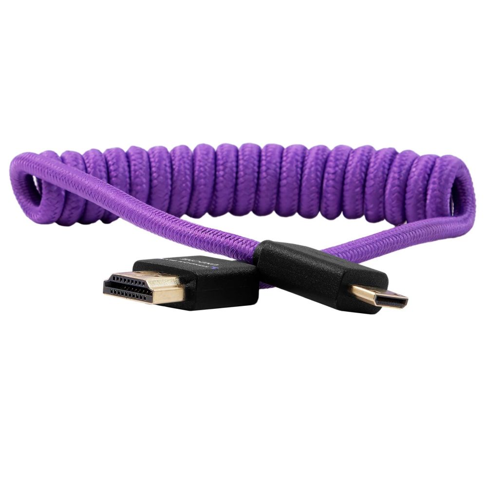 Kondor Blue Gerald Undone Cavo da Mini HDMI a Full HDMI 12"-24" arricciato, viola