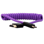 Kondor Blue Gerald Undone Cavo da Mini HDMI a Full HDMI 12"-24" arricciato, viola