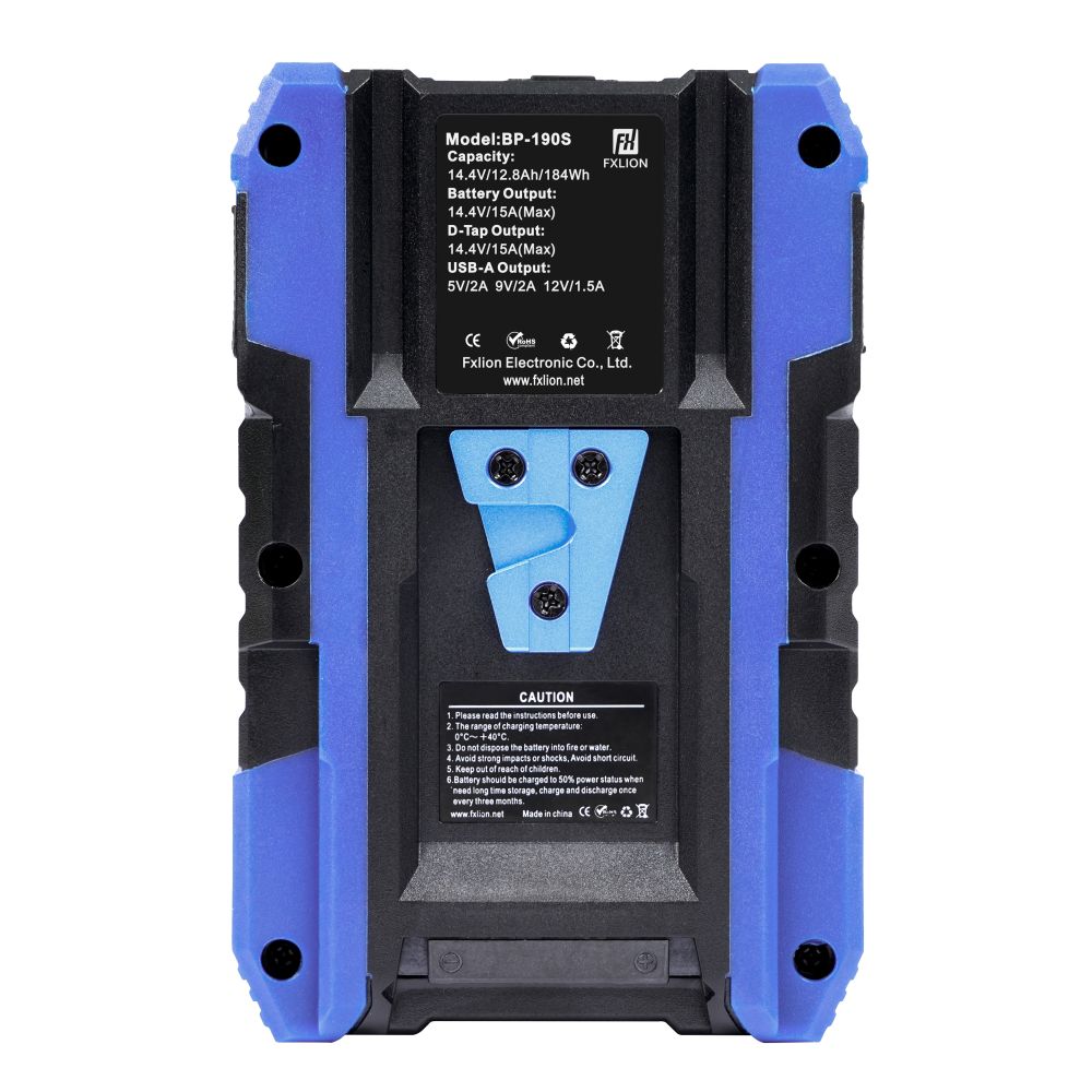 Batteria Fxlion Cool Nero V-Attacco, 14,4V, 184Wh con USB, D-Tap