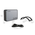 SmallRig 4752 Adattatore di alimentazione PD a 4 porte da 240W (standard UE) 4752