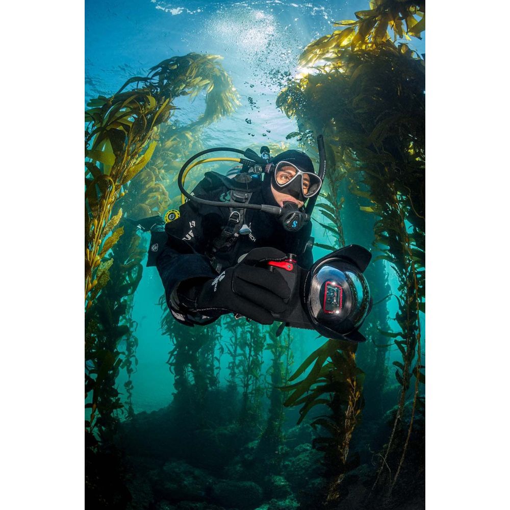 Sealife SportDiver Obiettivo grandangolare a cupola 15cm (solo per custodia SportDiver, include cordino e custodia protettiva)