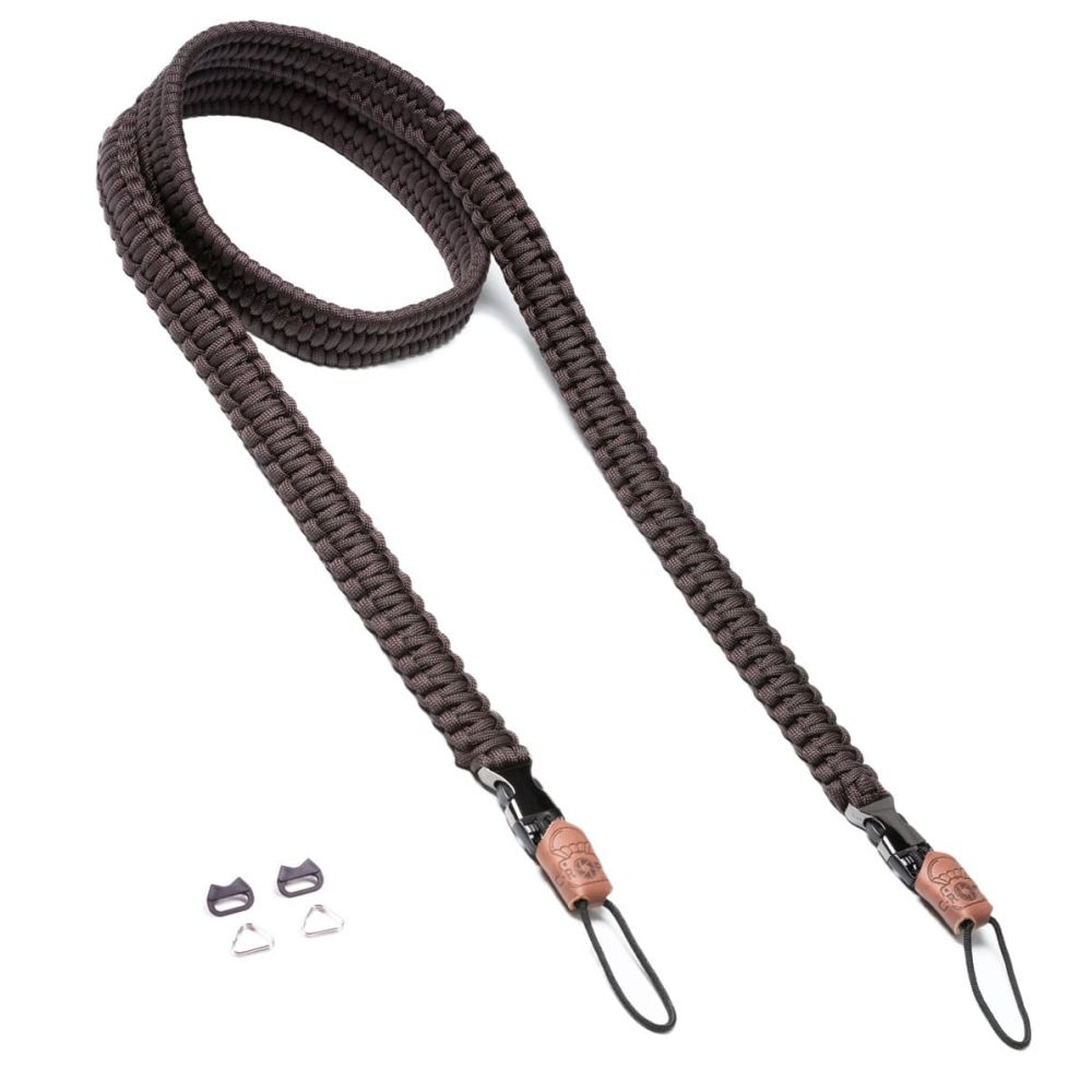 C-Rope Cinghia per fotocamera Traveler Caffè scuro, 140 cm Paracord