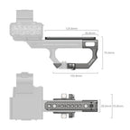 Kit piastra di estensione SmallRig per l'impugnatura XLR di Sony FX3 / FX30 4830