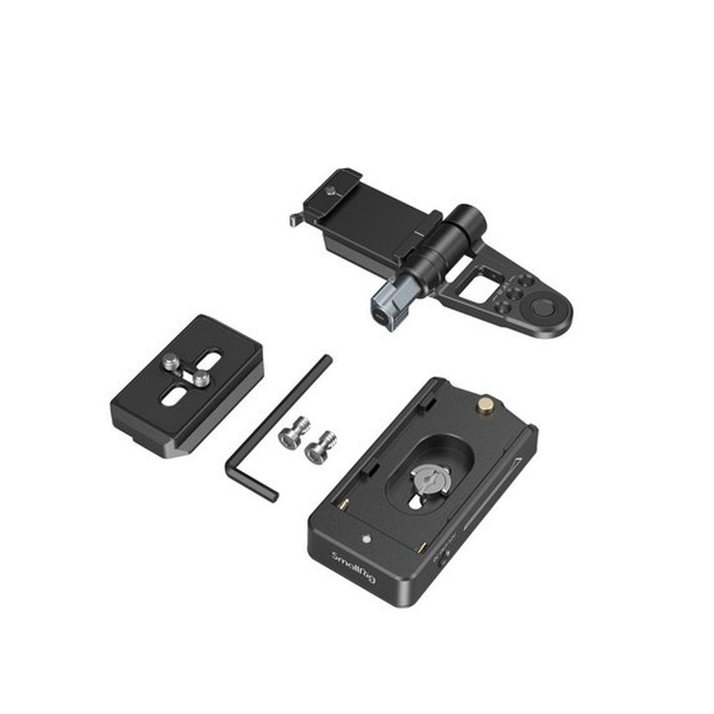 SmallRig Kit piastra di montaggio adattatore per batteria NP-F per fotocamere mirrorless 4696