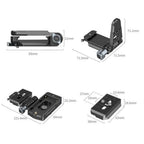 SmallRig Kit piastra di montaggio adattatore per batteria NP-F per fotocamere mirrorless 4696
