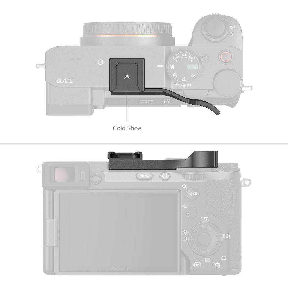 SmallRig Thumb Impugnatura per Sony Alpha 7C II / Alpha 7CR / Alpha 7C (nero) 4820