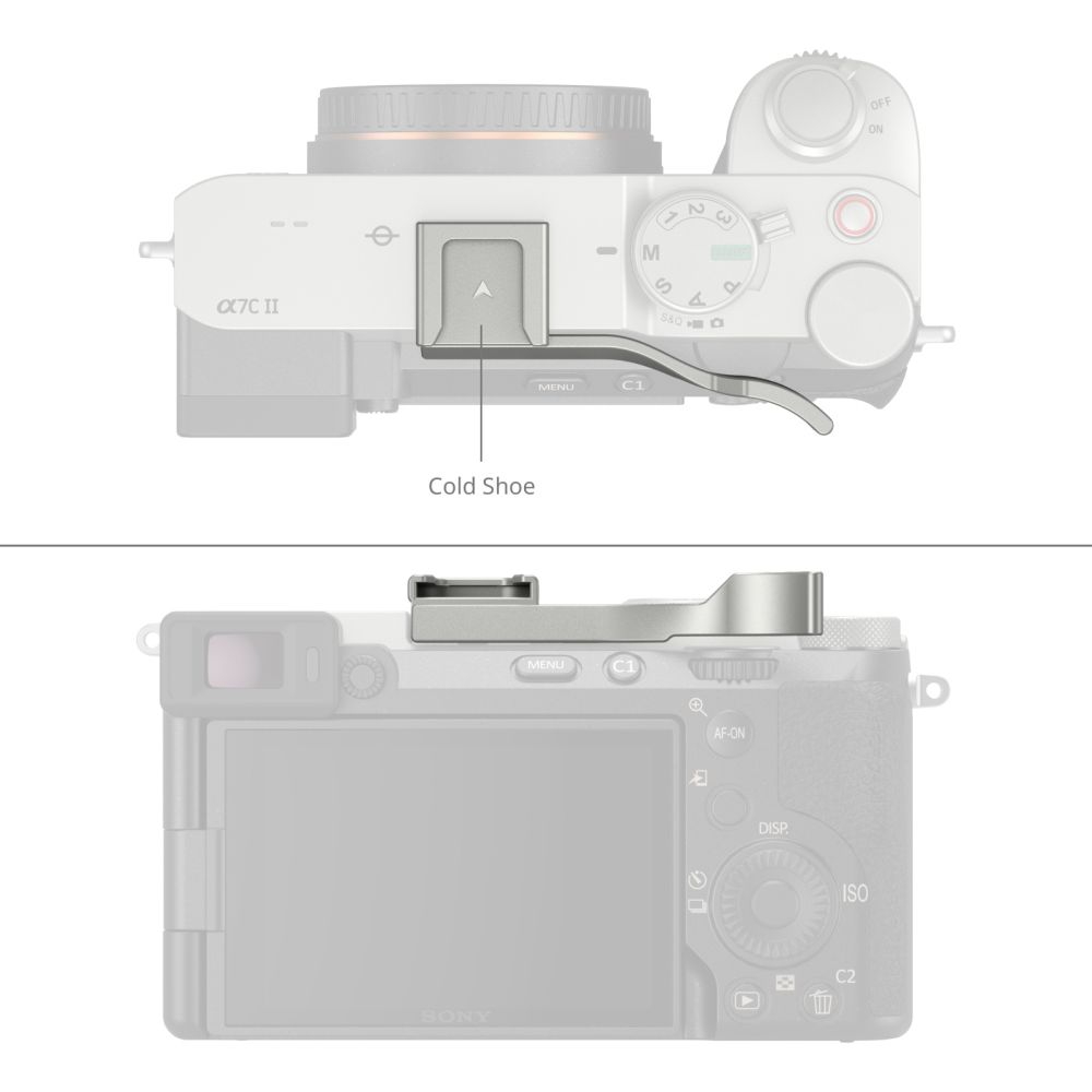SmallRig Thumb Impugnatura per Sony Alpha 7C II / Alpha 7CR / Alpha 7C (argento) 4818