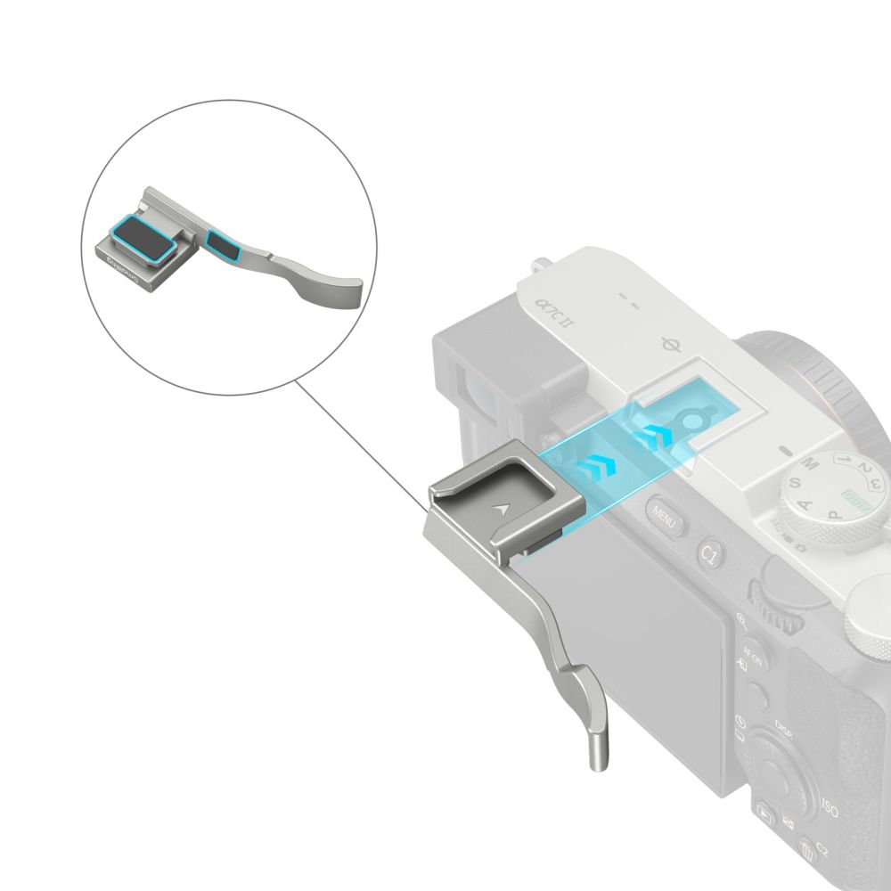 SmallRig Thumb Impugnatura per Sony Alpha 7C II / Alpha 7CR / Alpha 7C (argento) 4818