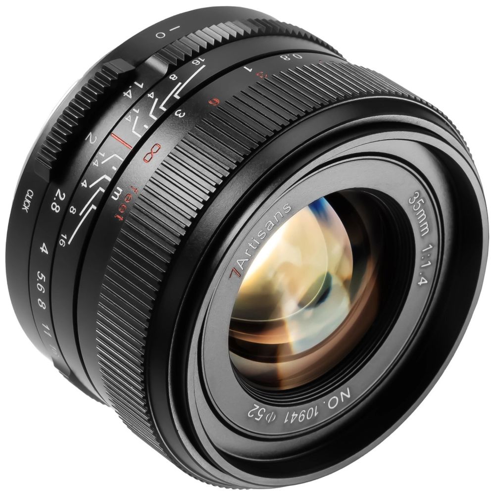 7Artisans 35mm f/1.4 Canon (attacco EOS-R) mark III FF nero