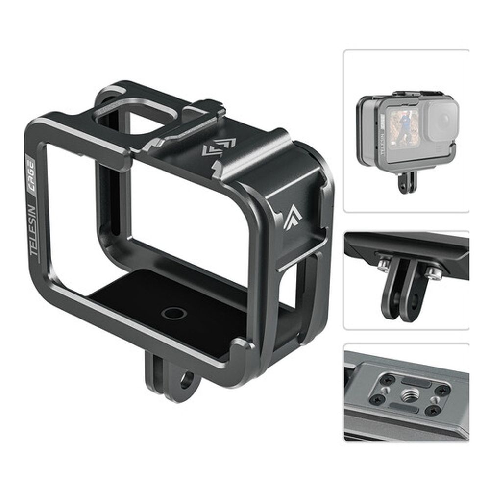 Gabbia Telesin Metal GoPro 12/11/10/9 (solo orizzontale)