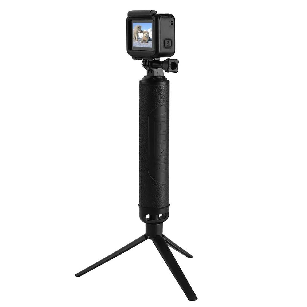Telesin Bastone selfie a 3 vie per GoPro con treppiede e bobber