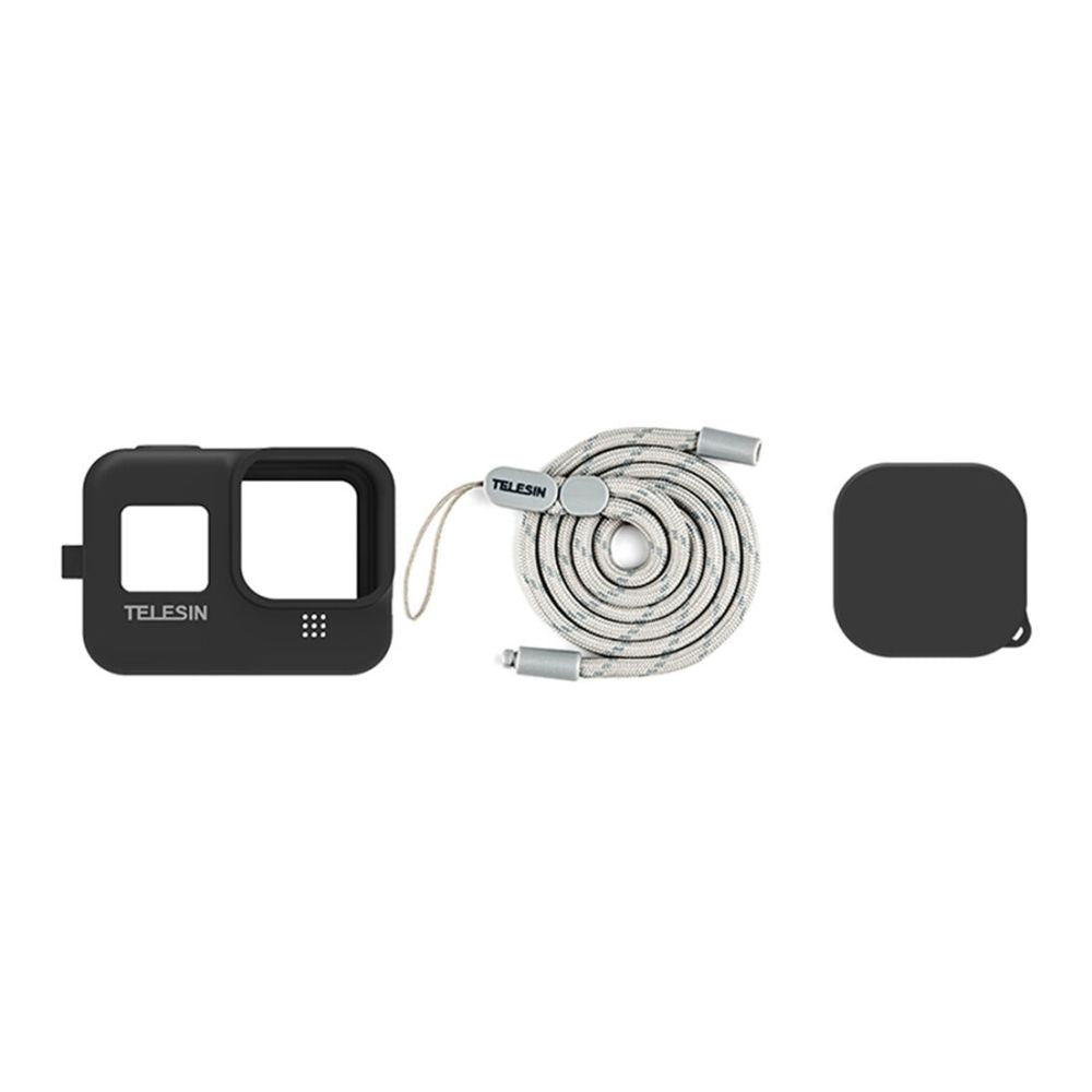 Telesin Copertura protettiva in silicone, nera per GoPro 8