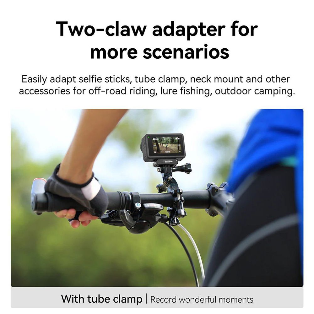 Telesin doppio supporto magnetico ad artiglio per DJI Osmo Action 3