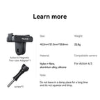 Telesin doppio supporto magnetico ad artiglio per DJI Osmo Action 3