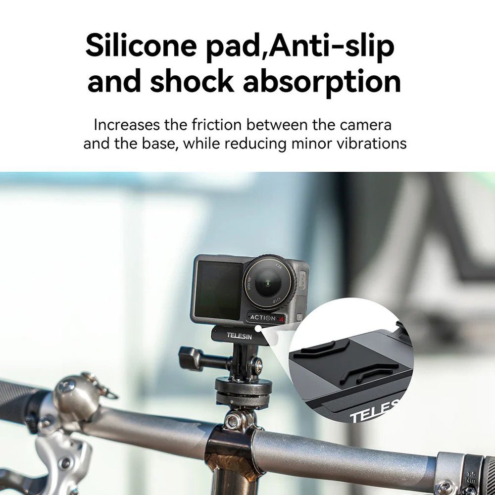 Telesin doppio supporto magnetico ad artiglio per DJI Osmo Action 3