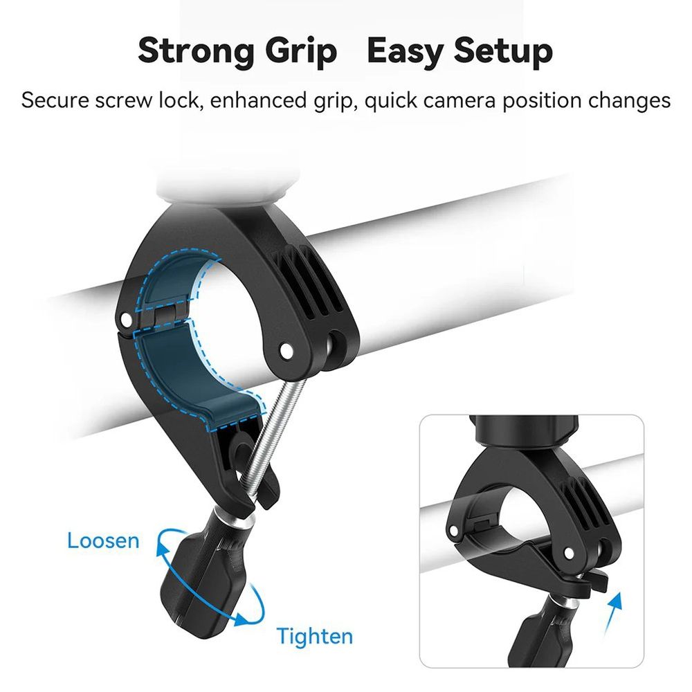 Telesin Supporto per tubo bici ruotabile a 360º