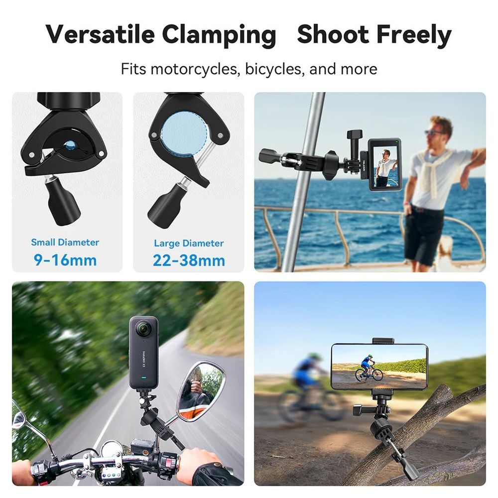 Telesin Supporto per tubo bici ruotabile a 360º