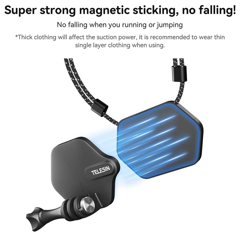 Supporto magnetico Telesin per GoPro con attacco al collo