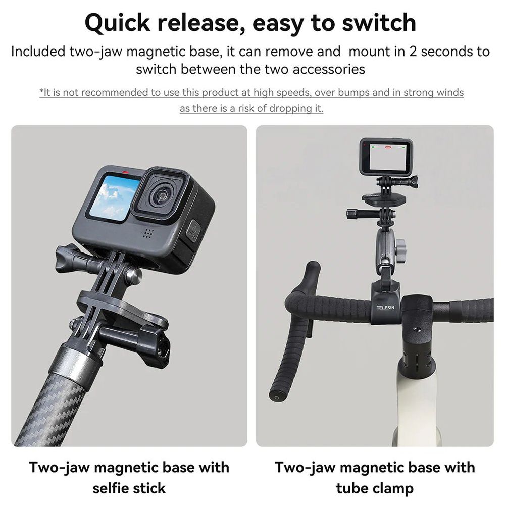 Supporto magnetico Telesin per GoPro con attacco al collo