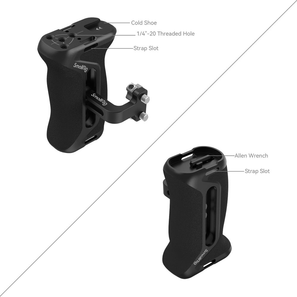 SmallRig 4015 Maniglia laterale con viti da 1/4"-20