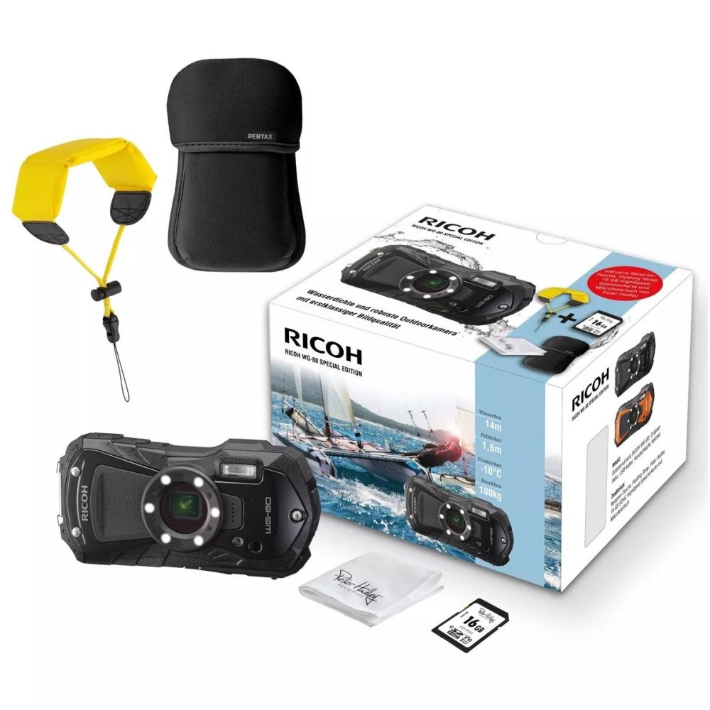 Ricoh WG-80 Special Edition con batteria, nero