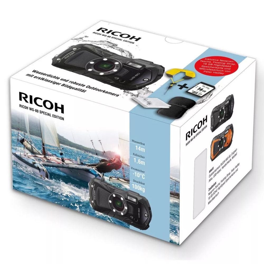 Ricoh WG-80 Special Edition con batteria, nero