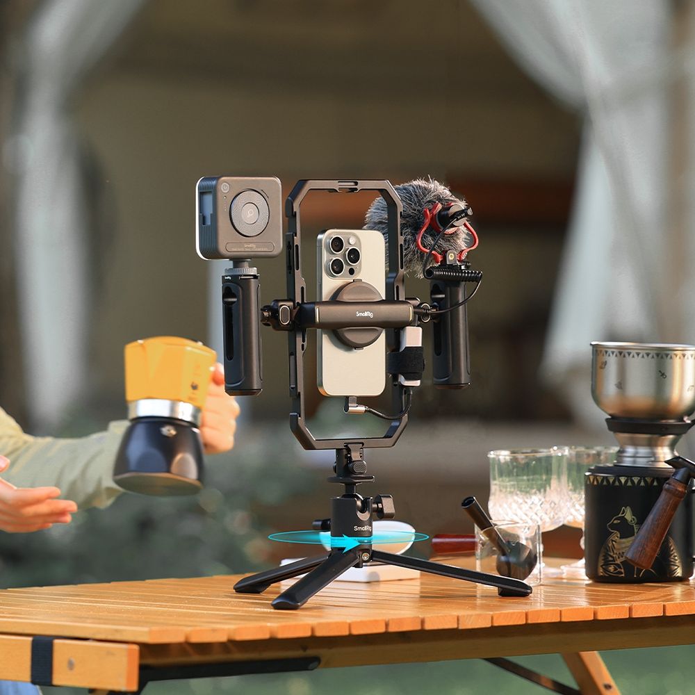 SmallRig All-in-One Video Kit For Smartphone Creators with Audio and Lighting System Full Quick Pro Edition 4704