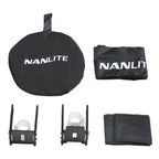 Nanlite Barndoor con Eggcrate per Pavotube II 30C