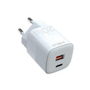 Caricatore da parete Celly 1 USB-A / 1 USB-C, 20W, bianco