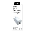 Caricatore da parete Celly 1 USB-A / 1 USB-C, 20W, bianco