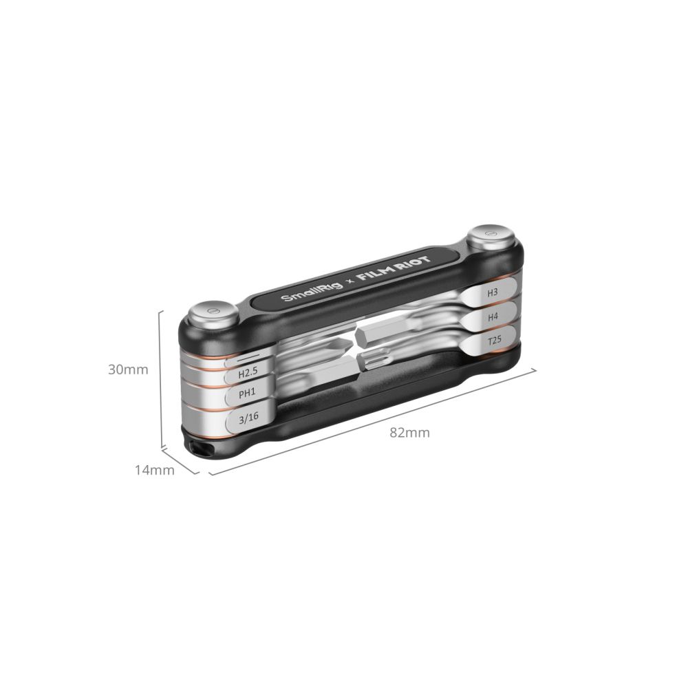 SmallRig x FILM RIOT 7-in-1 Folding Wrench Set with Multiple Angle Positioning (Black) 4374