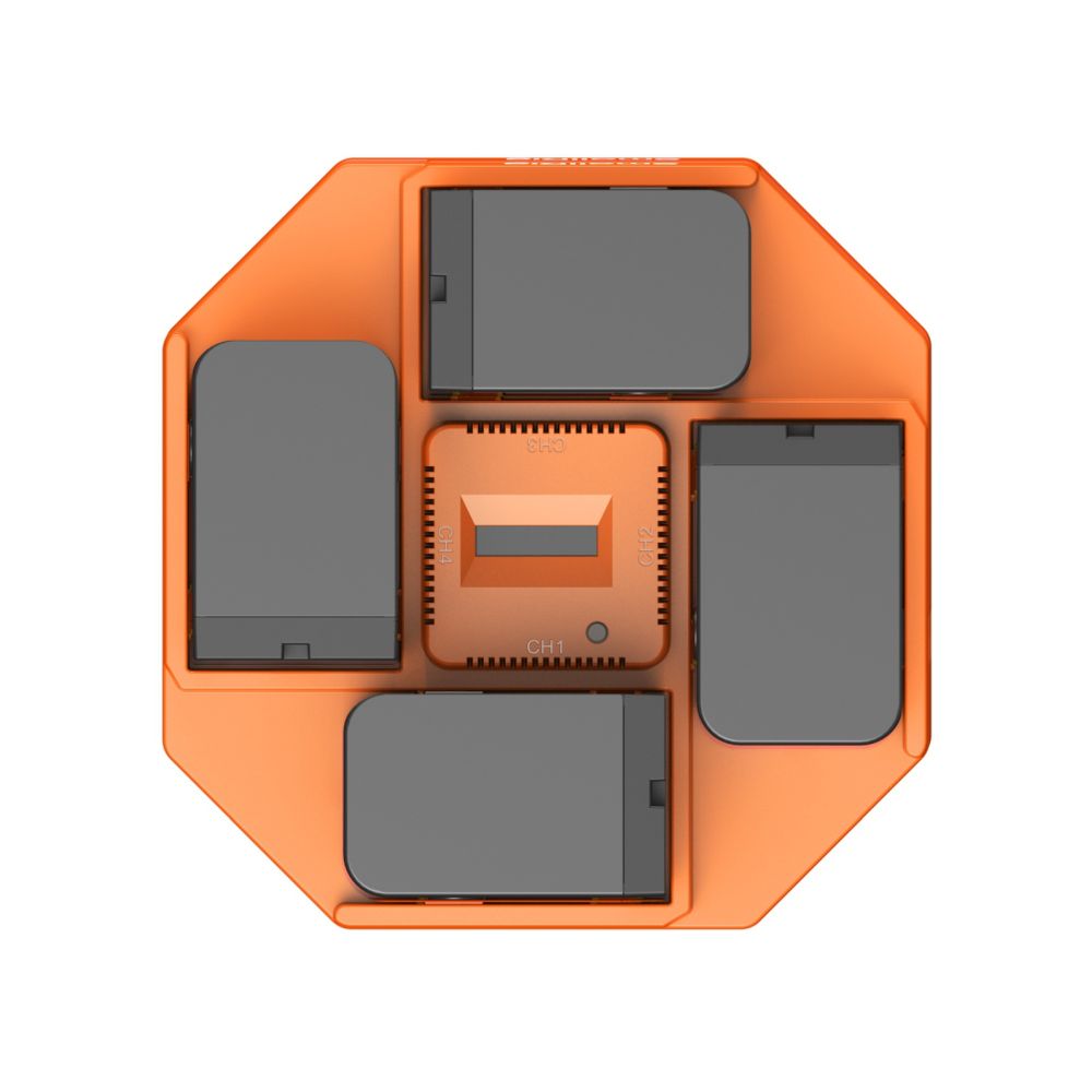 SmallRig NP-F970 Caricabatterie per videocamera a 4 canali e kit di 4 batterie 4834