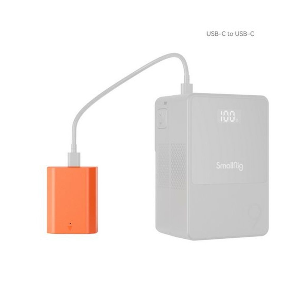 SmallRig 4969 Batteria ricaricabile per fotocamera NP-FZ100 USB-C arancione