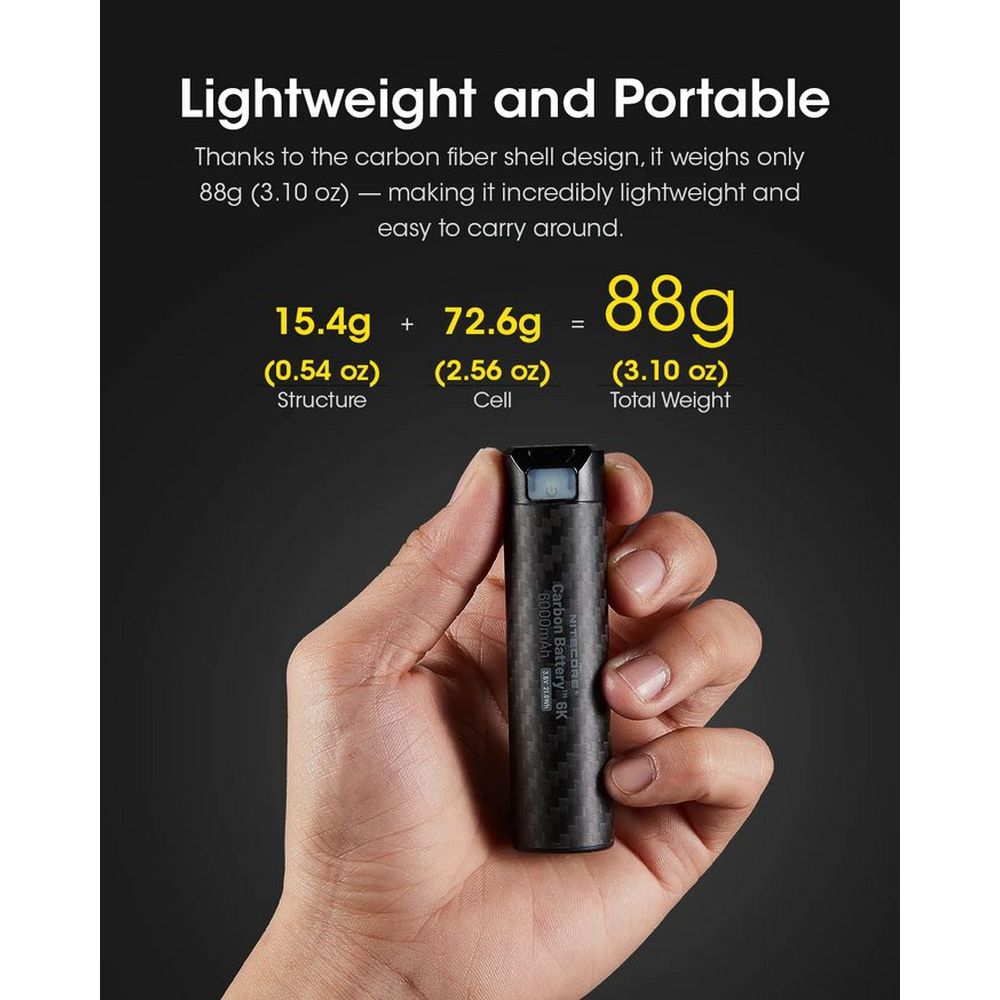 Batteria Nitecore Carbon 6K