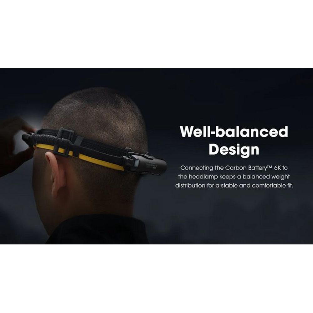 Kit Nitecore Carbon Battery 6K per un'autonomia prolungata della lampada frontale