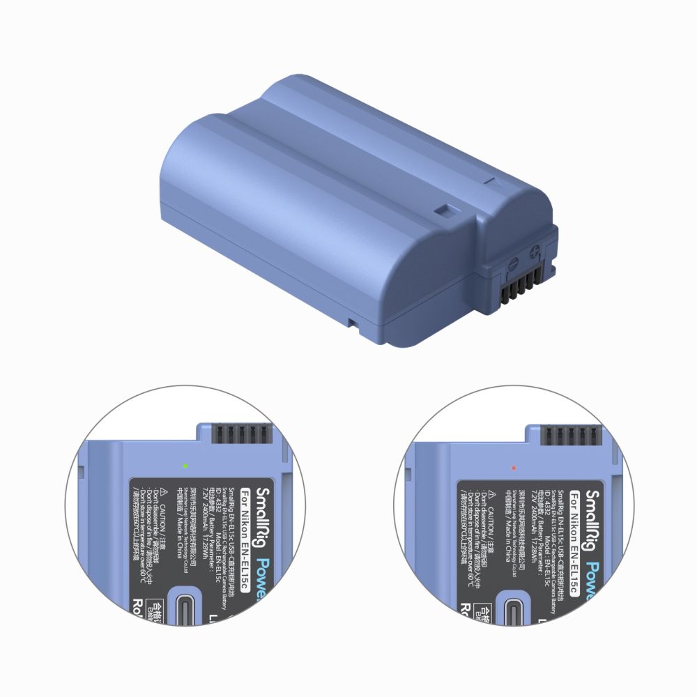 SmallRig 4332B Batteria per fotocamera ricaricabile EN-EL15c USB-C