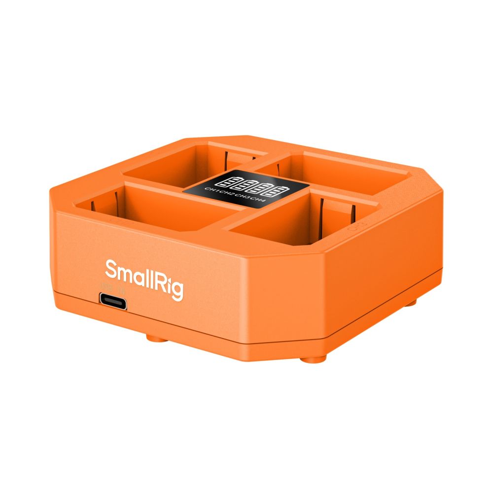 SmallRig 4839 Caricabatteria per videocamera a 4 canali NP-FZ100