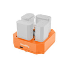 SmallRig 4839 Caricabatteria per videocamera a 4 canali NP-FZ100