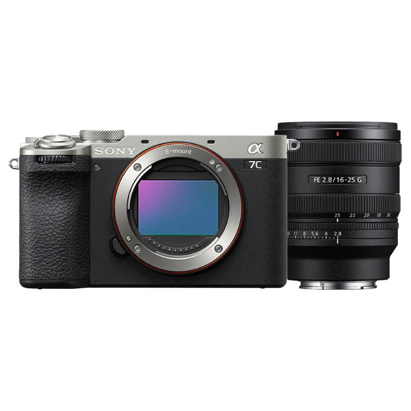 Sony A7C II argento + Sony FE 16-25mm f/2.8 G