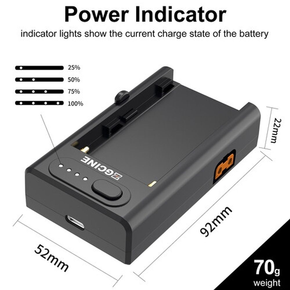 ZGCINE NPF battery Multi Use Charger Adapter with USB and D-Tap