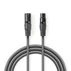 Nedis XLR 3-Pin Male-Female 0.5m