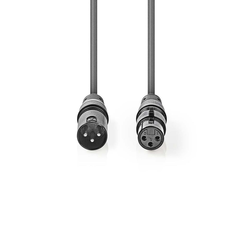Nedis XLR 3-Pin Male-Female 0.5m