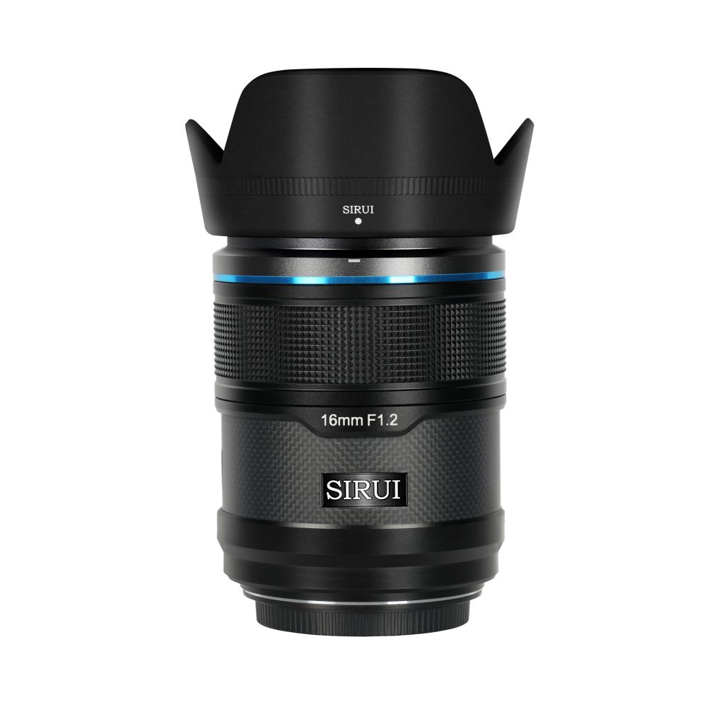 Sirui Sniper 16mm F1.2 APS-C/S35 Auto-Focus Obiettivo (E Attacco, Nero, Carbon Fiber)